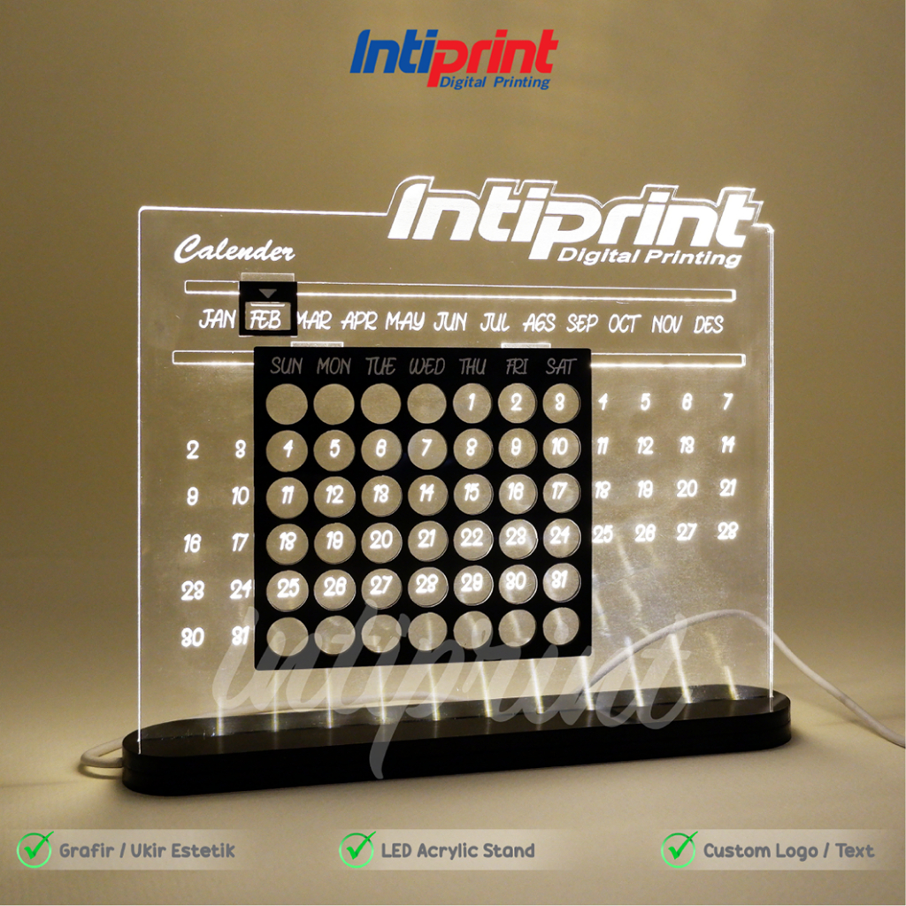 

Kalender Akrilik Custom Logo, Kalender Abadi Akrilik, Kalender Akrilik Tahunan Estetik
