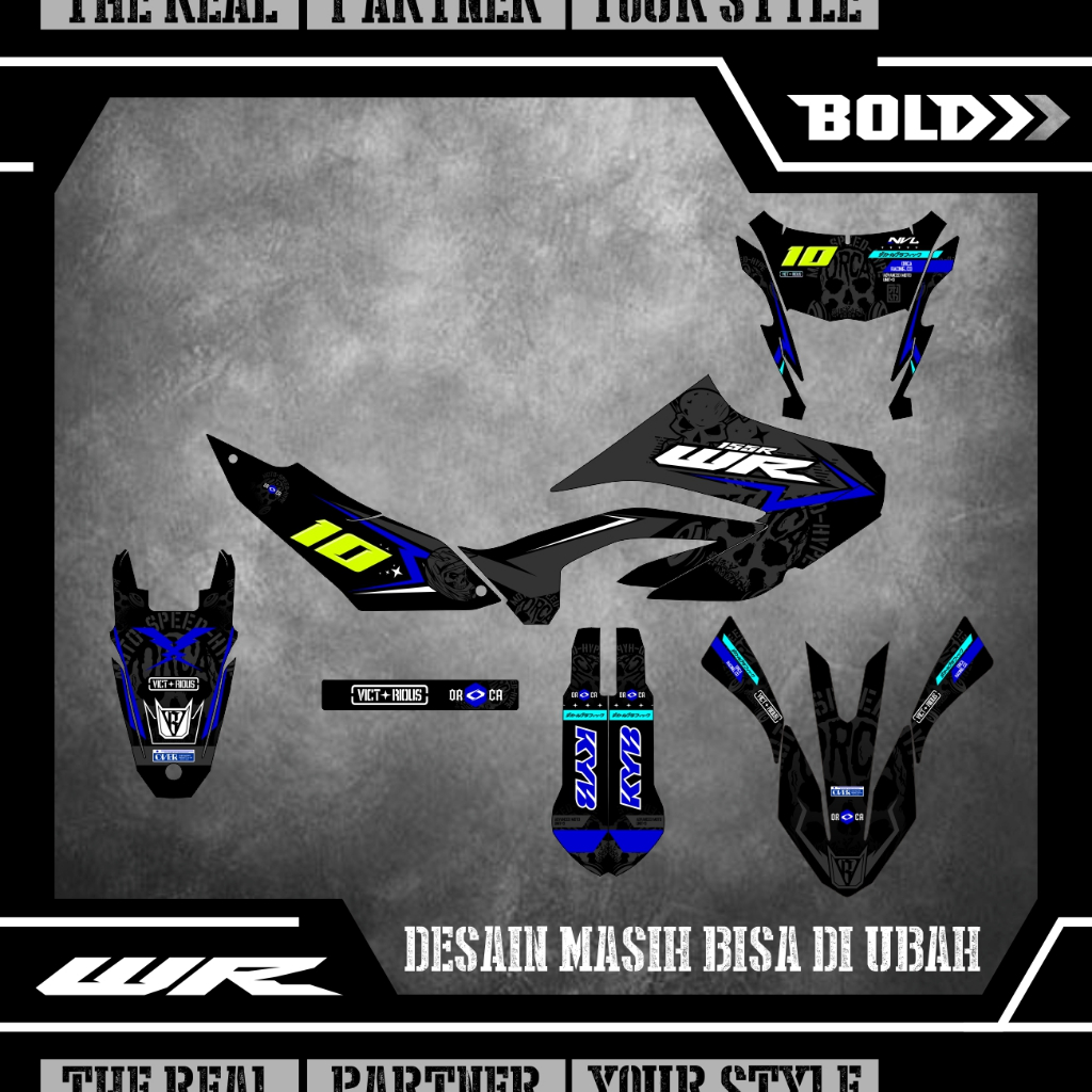 STICKER DECAL Trail YAMAHA WR 155 supermoto 40