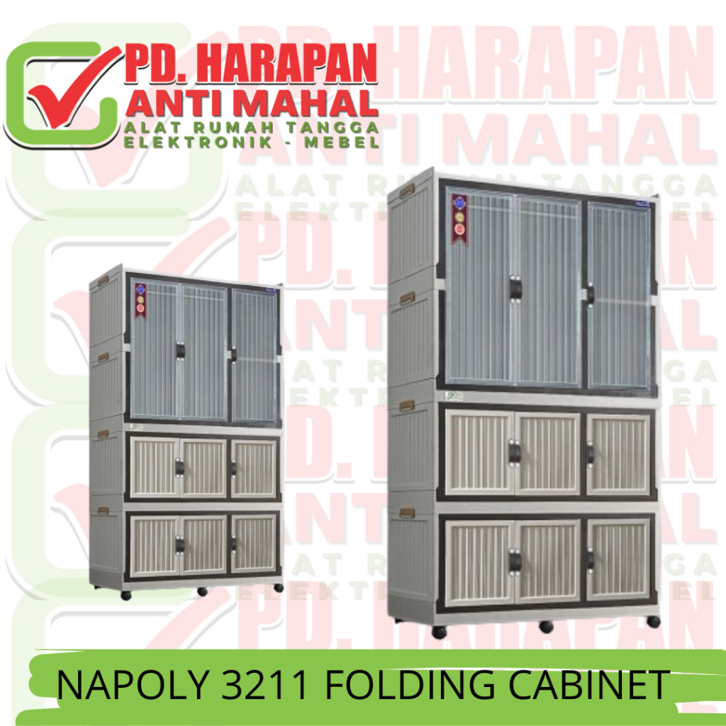NAPOLY 3211 FOLDING CABINET (LEMARI LIPAT)/LEMARI PLASTIK NAPOLY