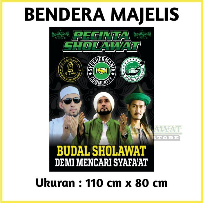Bendera Gus Iqdam / Bendera Besar / Bendera Majelis 1 Cinta - Mafia Sholawat