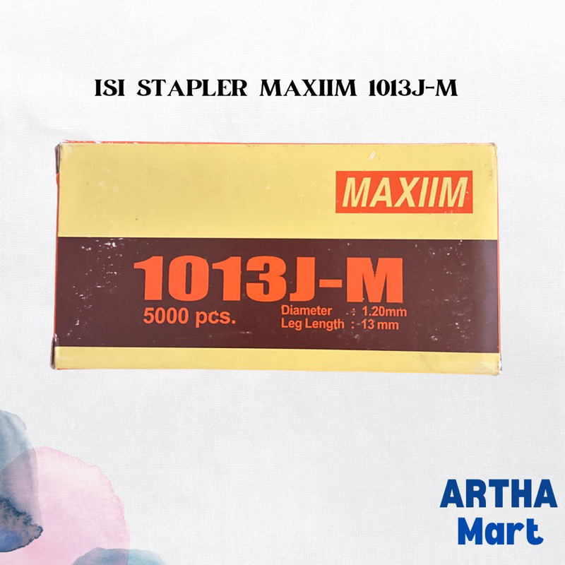 

MAXIIM - ISI STAPLES TEMBAK 1013 13MM - PACK