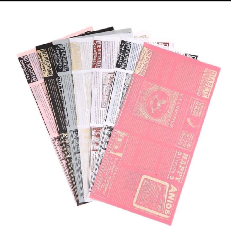 

Cellophane Buket / Flower Wrapping Paper Newspaper