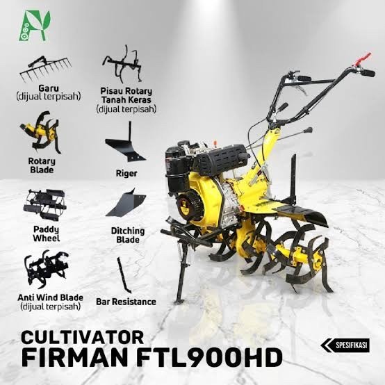 Traktor Firman Diesel Mesin Bajak Sawah FTL 900 HD ORIGINAL TERBAIK