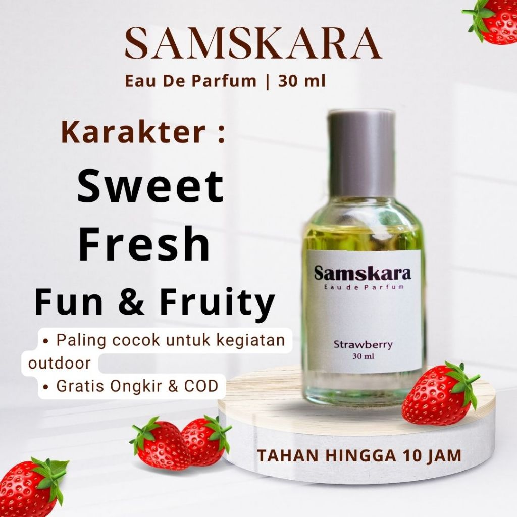 Parfum Wanita Wangi Tahan Lama 24 Jam Aroma Buah Fresh Samskara Original