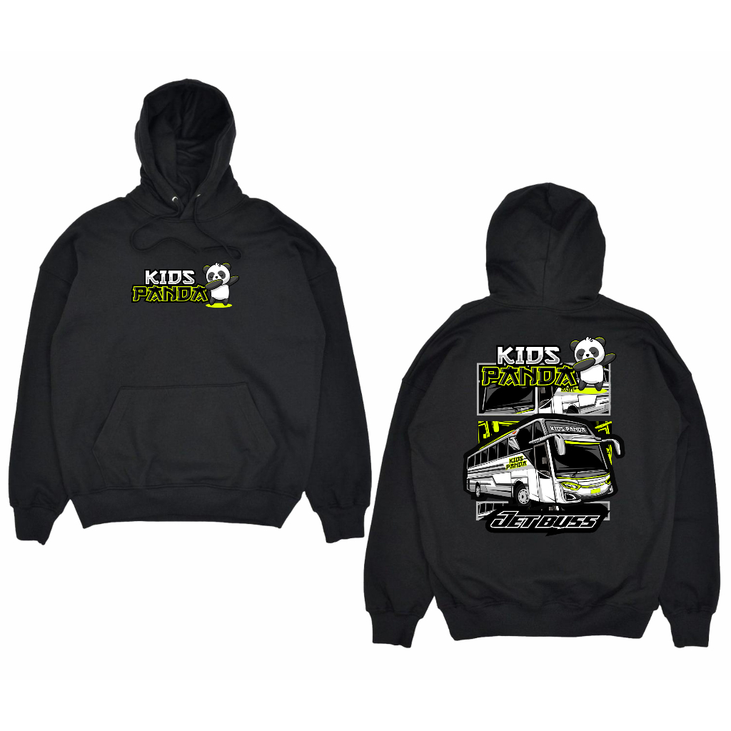 JAKET HOODIE BISMANIA PANDA KIDS BIG SIZE JUMBO