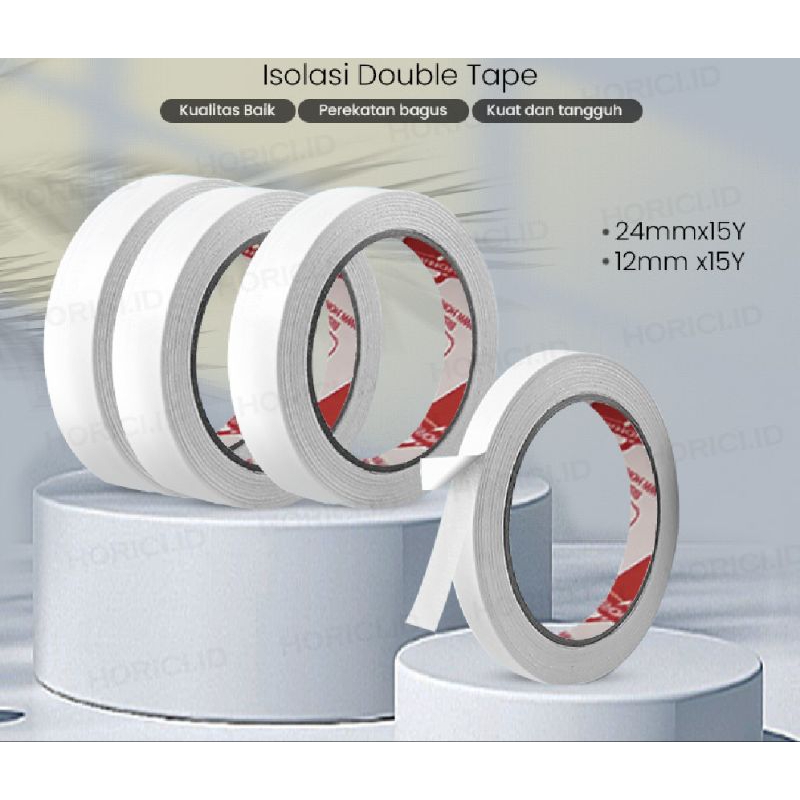 

Lakban Double Tape/ Isolasi Double Tipe 12MM-24MM