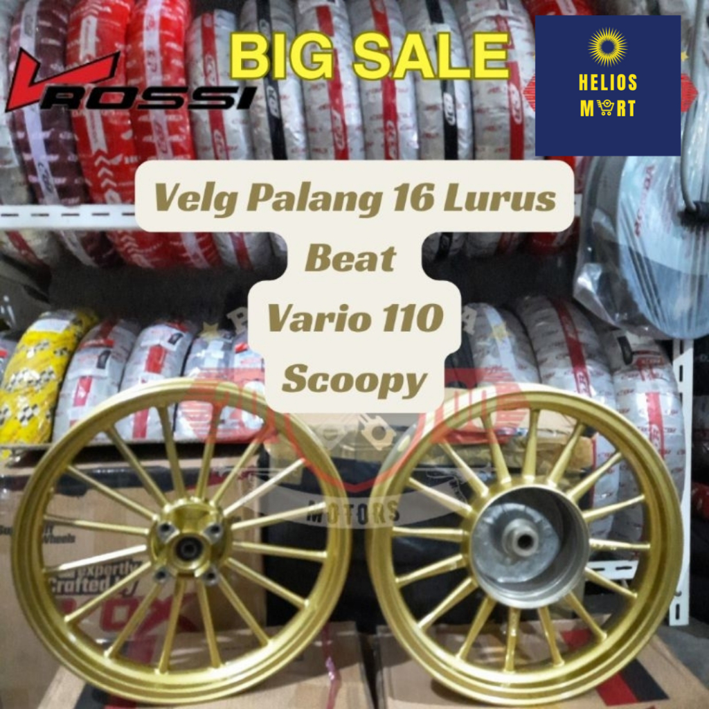 Velg V Rossi Palang 16 Lurus Andromeda Beat Vario 110 Scoopy Warna Gold