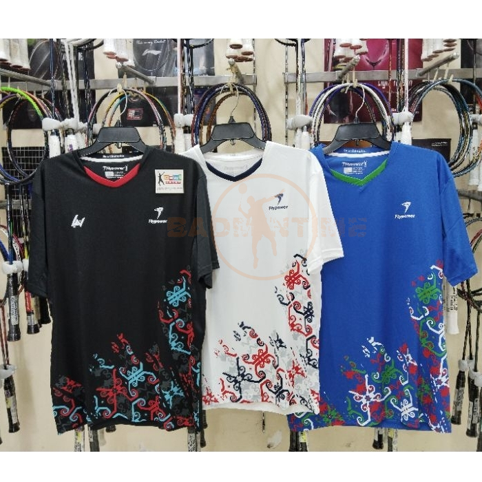 Baju Badminton / Kaos Flypower Rio Gold C2 Zest Jersey Olahraga Bulutangkis