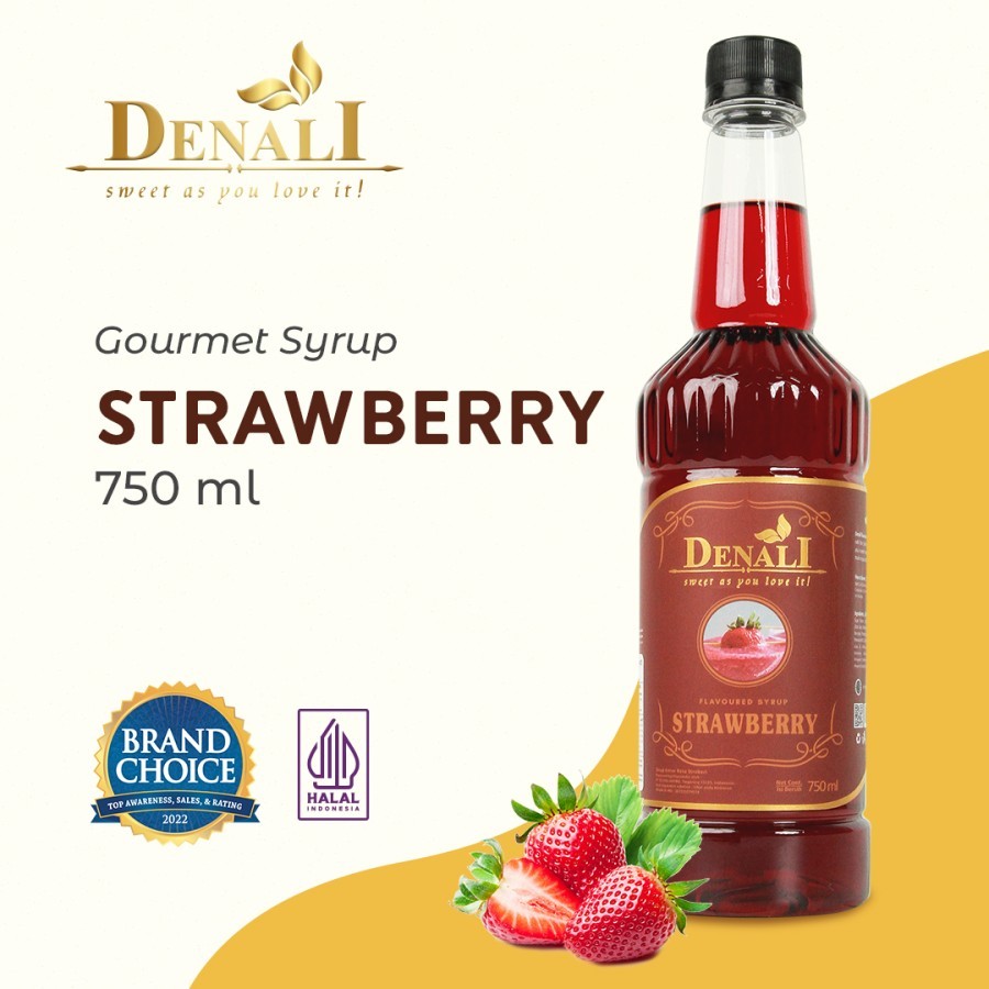 

DENALI STRAWBERRY SYRUP 750 ML - DENALI SIRUP