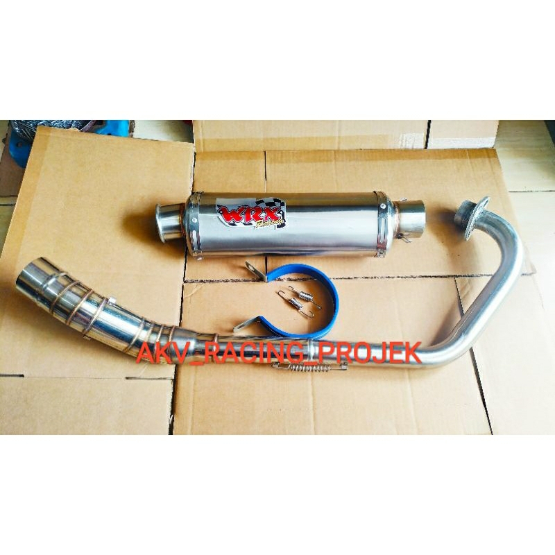 KNALPOT WRX OVAL INLET 50mm Cbr, Vixion, MxKing, MxNew, MxOld, SatriaFu dll