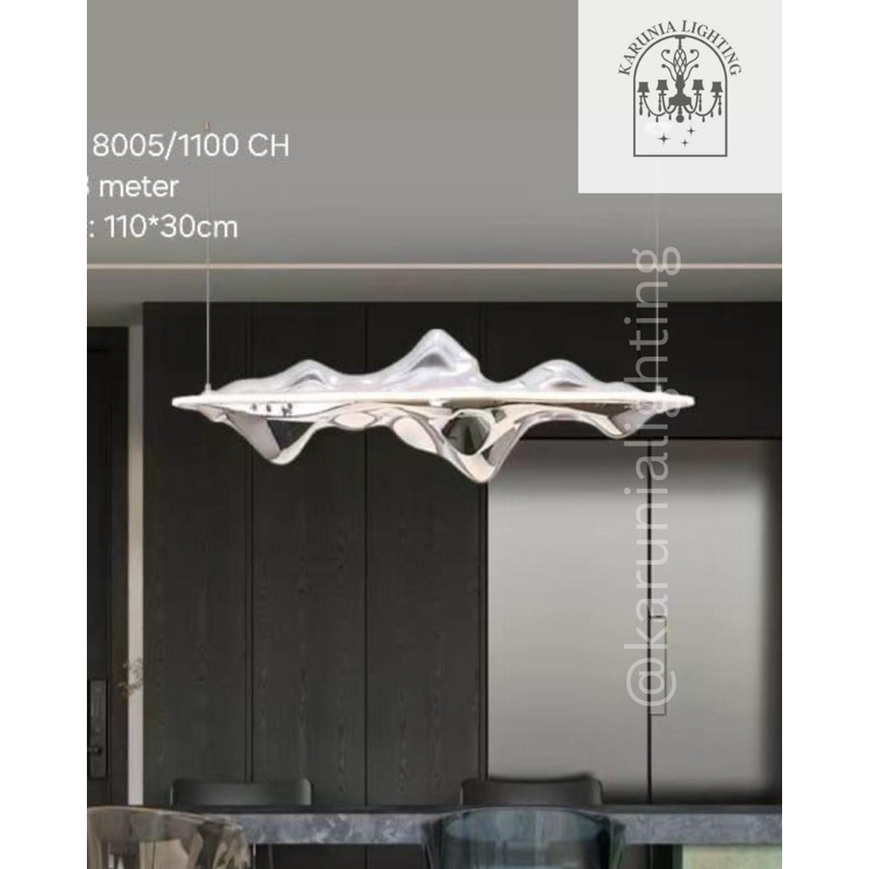 Lampu Gantung Modern Abstract Led 3 Colours