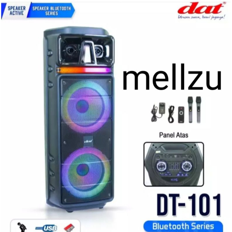 Speaker Portable Wireless Dat DT 101 Original 10 inch Bluetooth