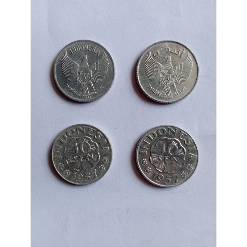 Uang Koin 10 Sen th 1952-1957