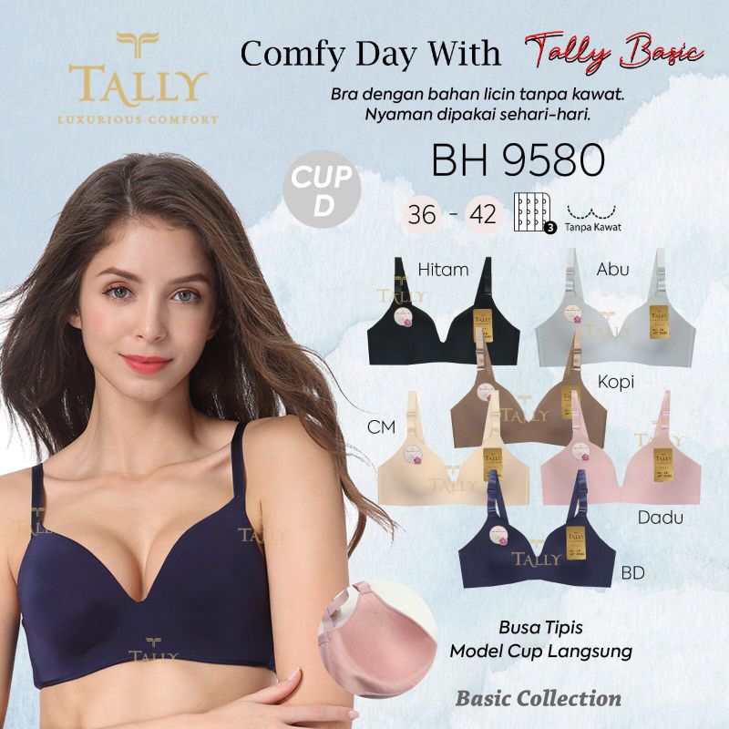 Tally 9580 Bra Cup D Tanpa Kawat