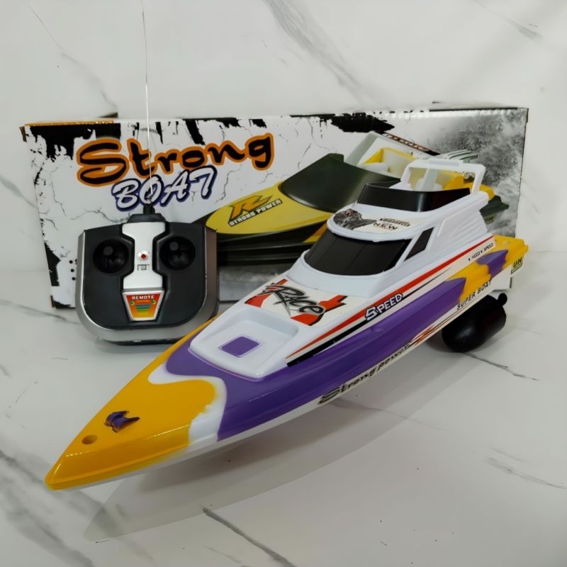 RC Strong Boat Remote Control Perahu Speed Boat Remot Kontrol Anak Laki Edukasi - Mainan Mobil Mobil