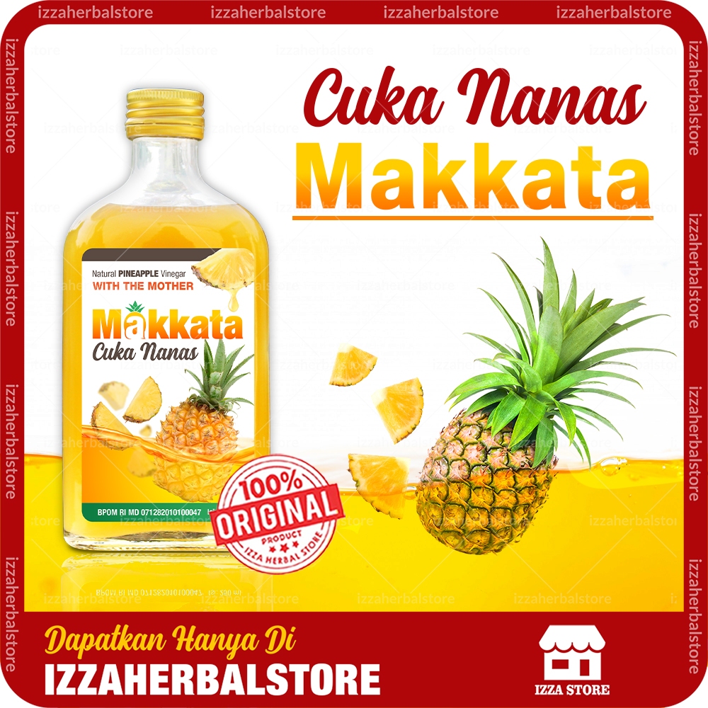 

CUKA NANAS Makkata Original Vinega With Mother Asli Ori