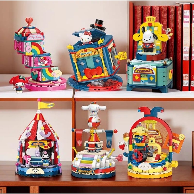 Mainan Bricks Pajangan Lego Sanrio ORI Keeppley Karakter Pochacco Kuromi Melody Hello Kitty Cinnamor