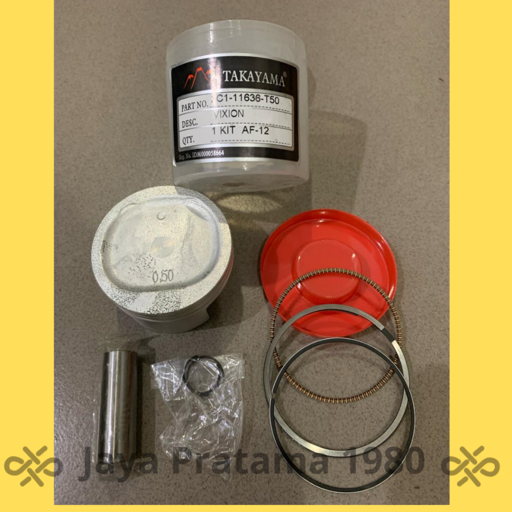 PISTON SEHER KIT RING ASSY KOMPLIT VIXION OLD NVA NVL MEREK TAKAYAMA