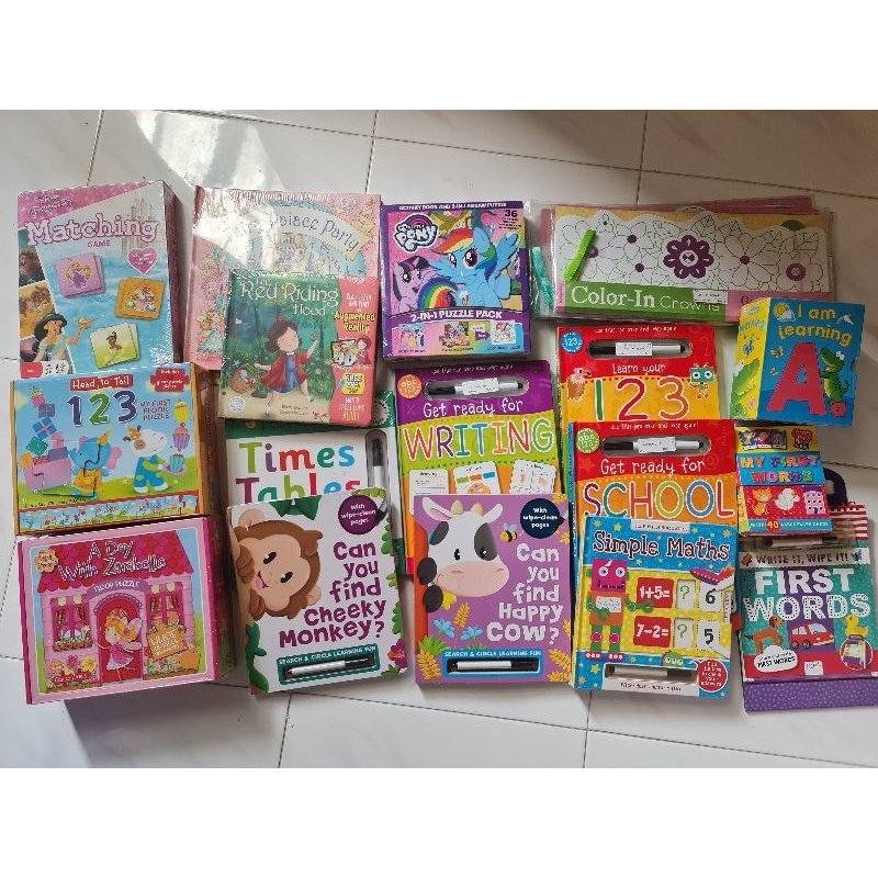 

PEEK A BOO BABYKIDS activity - wipe and clean buku belajar menulis membaca puzzle mainan anak