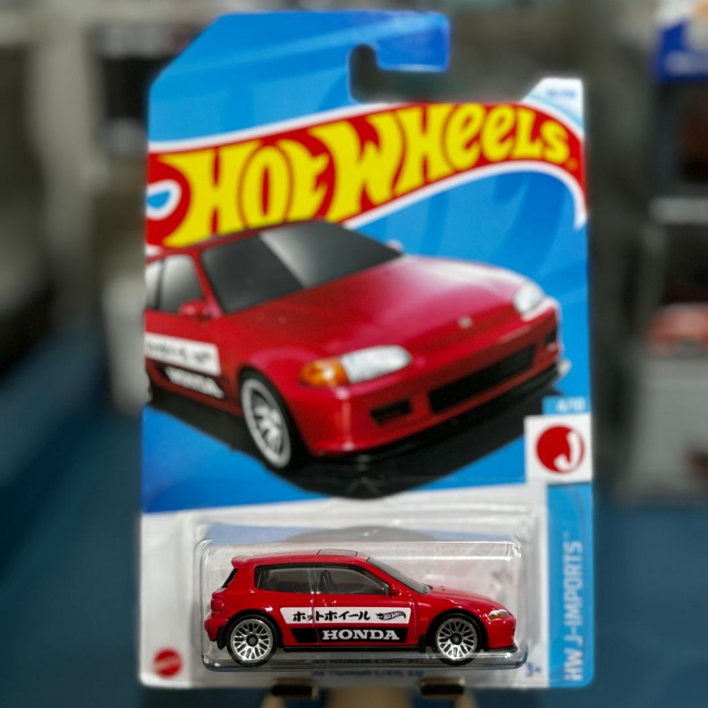 HOT WHEELS '92 Honda Civic EG Red Merah JDM | HW JDM J-Imports | HOTWHEELS JDM