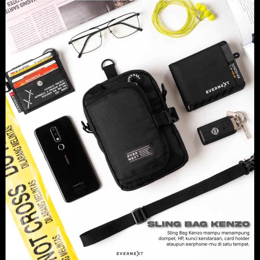 Tas selempang Evernext sling bag Kenzo pria pouch best murah medan