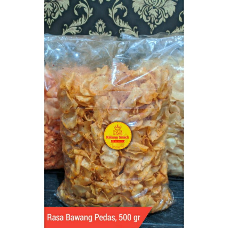 

Keripik Singkong BawangPedas 500g