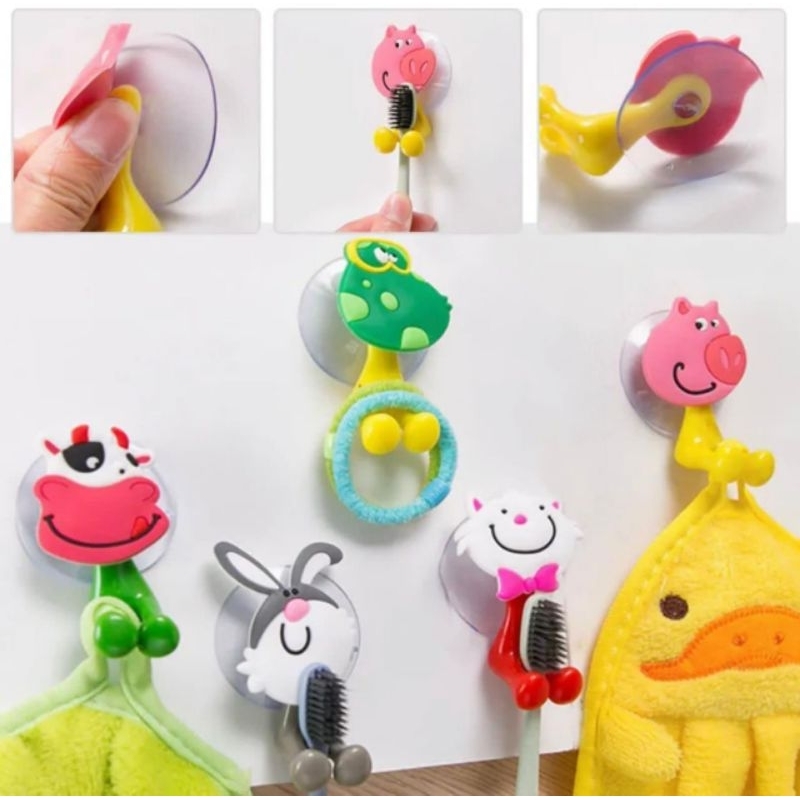 (AJ) HOLDER SIKAT GIGI / GANTUNGAN SIKAT GIGI / TEMPAT SIKAT GIGI TEMPEL / TEMPAT TEMPELAN SIKAT GIG