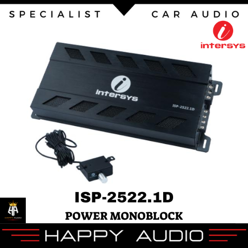 Power Monoblock INTERSYS ISP-2522.1D Class D Audio Mobil Power Amplifier Original