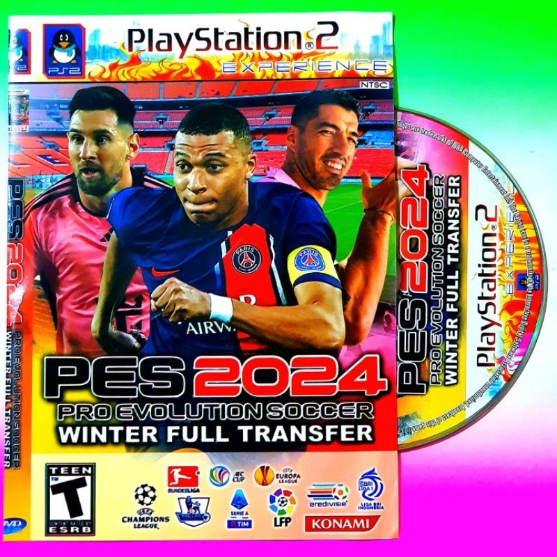 KASET GAME PS2 BOLA PES 2024 TERBARU FULL UPDATE TRANSFER PEMAIN - GAME PLAYSTATION PS2 TERLARIS - V