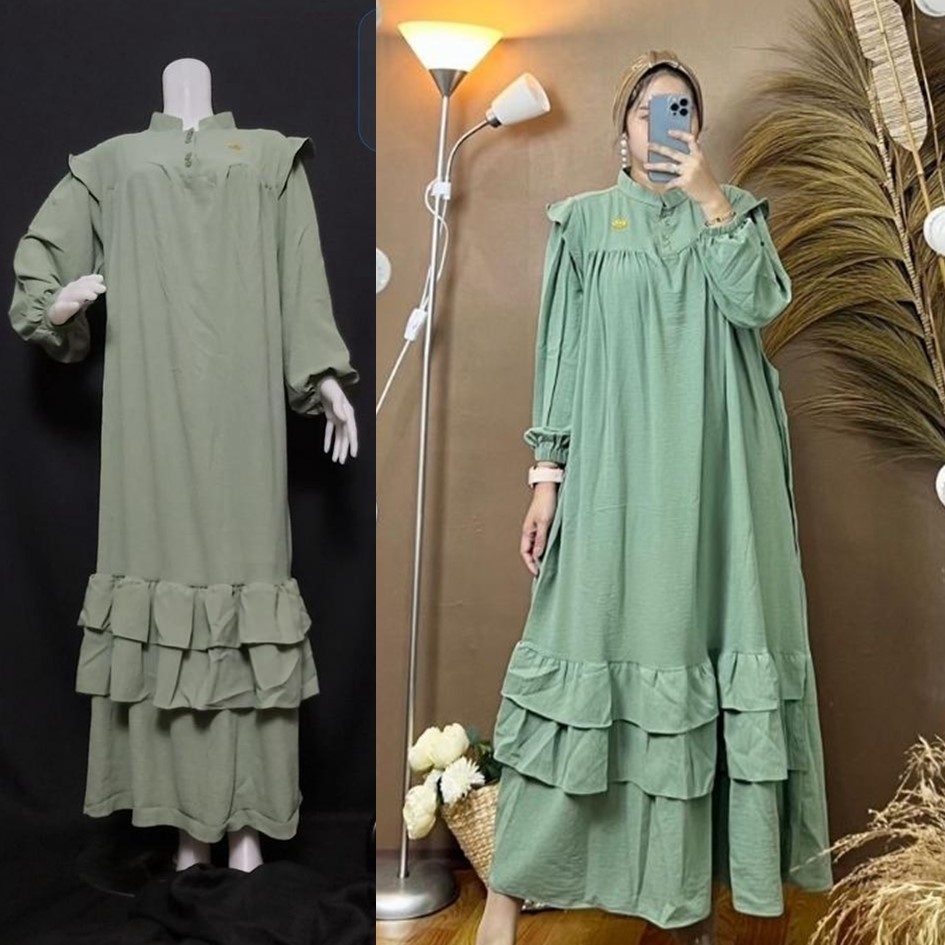 Model Baju Gamis Polos Terbaru untuk Lebaran