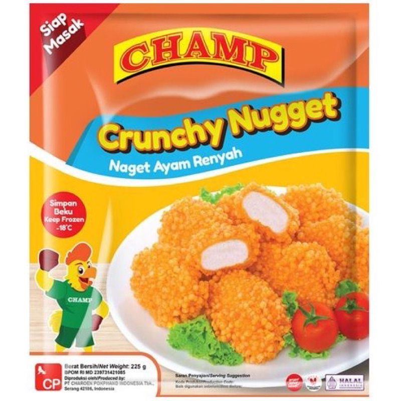 

Champ Crunchy Nugget Ayam 225gr