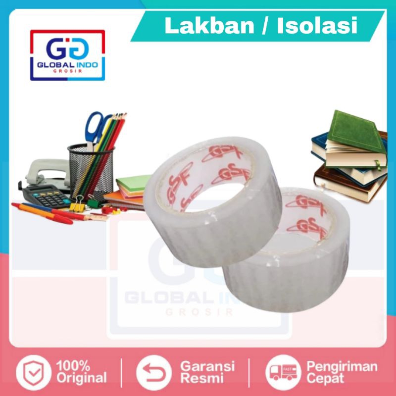 

Lakban Tebal 100 Yard Isolasi Tebal Rekat Kuat Kualitas Terbaik Alat paking Selotip OPP Tape