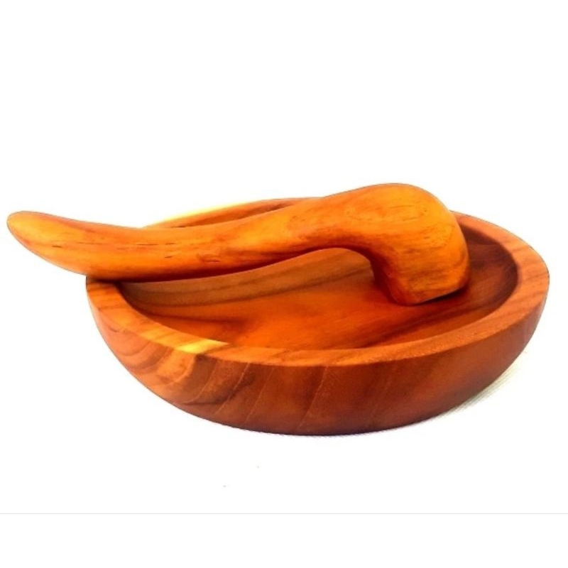 COBEK / ULEKAN KAYU JATI BULAT