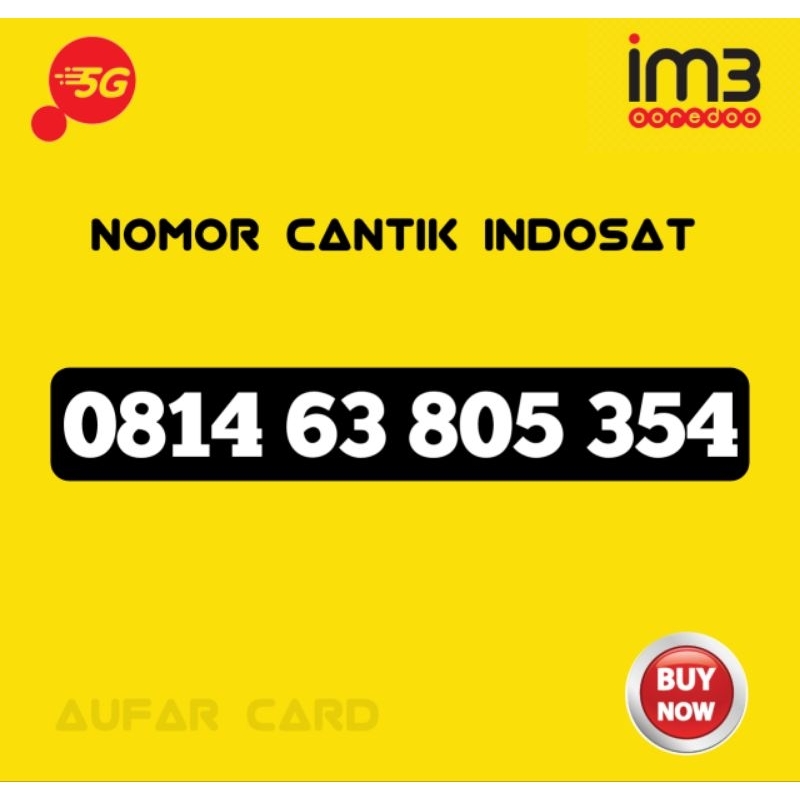 Nomor Cantik Indosat BOS ESA 805 354 IM3 Super 8055 354 354