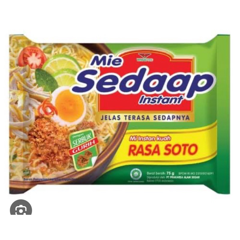 

Mie sedaap rasa soto 75 gram
