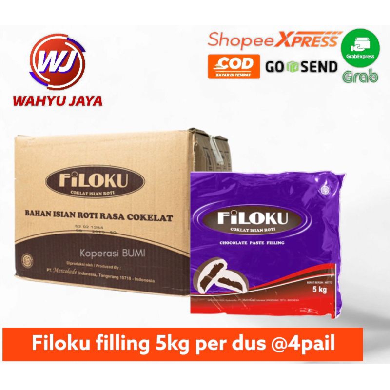 

Filoku coklat filling 5kg per dus isi @4pail