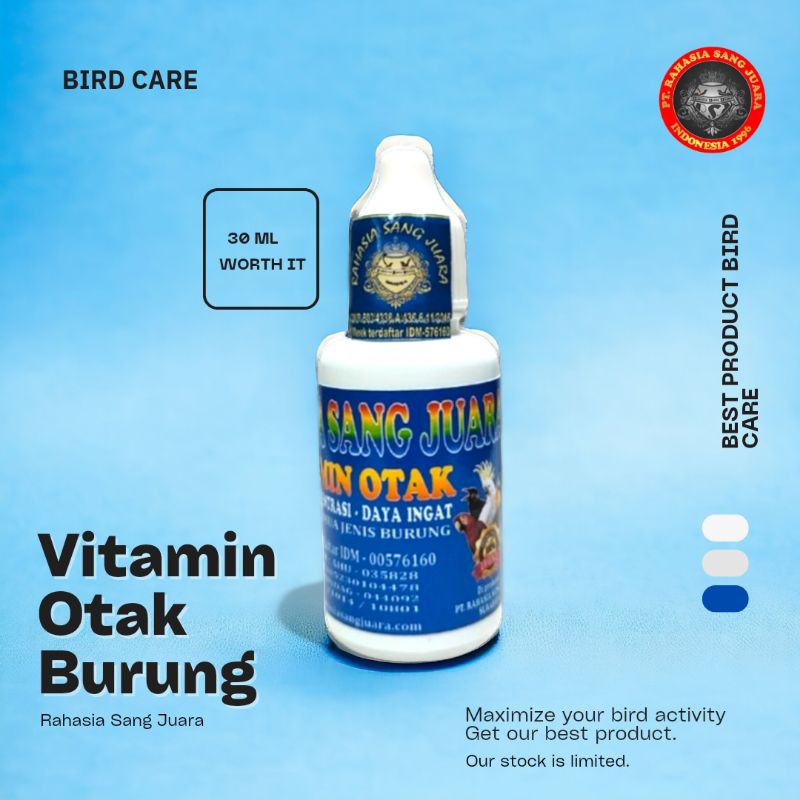 VITAMIN OTAK BURUNG || Menambah Daya Ingat Burung Lebih Tajam 30ml
