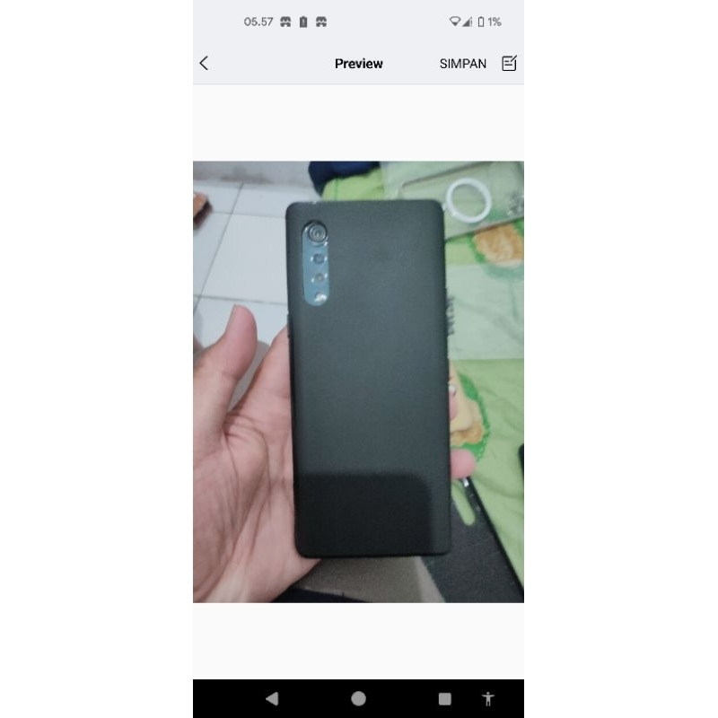 Soft Case LG Velvet 5g black mate