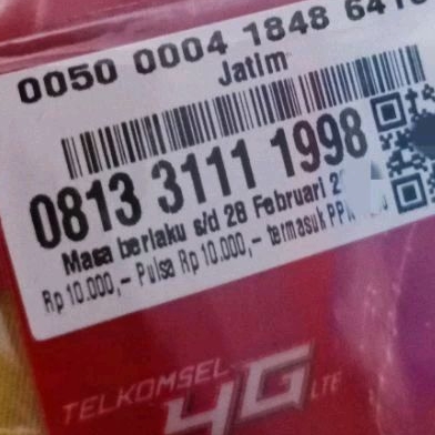 Nomor Cantik Simpati 4G bisa COD seri Tahun 1998