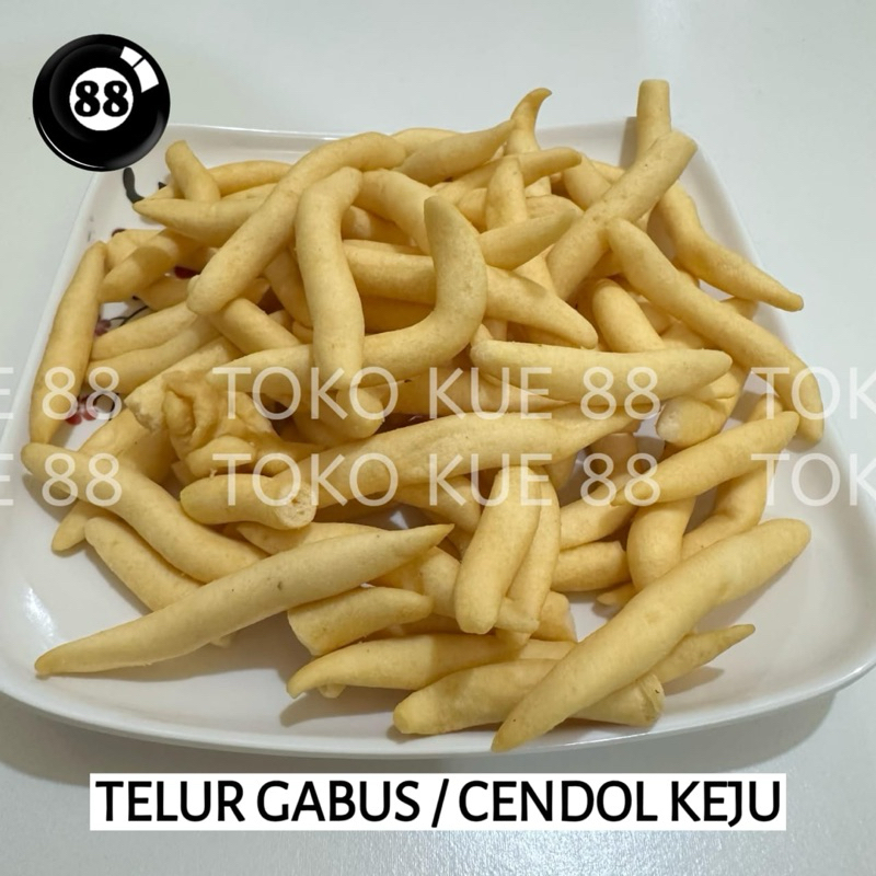

Telur Gabus Keju Sarikaya 500 gram - Cendol Keju Spesial 500 gram - Stik Keju - Cheese stik