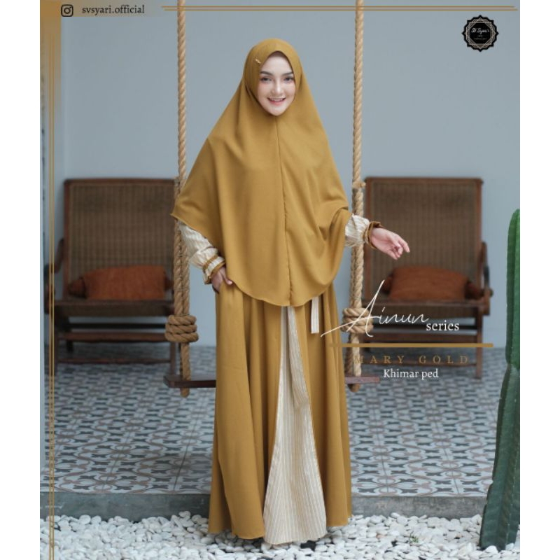 Ainun mom set khimar size S by SV Syari