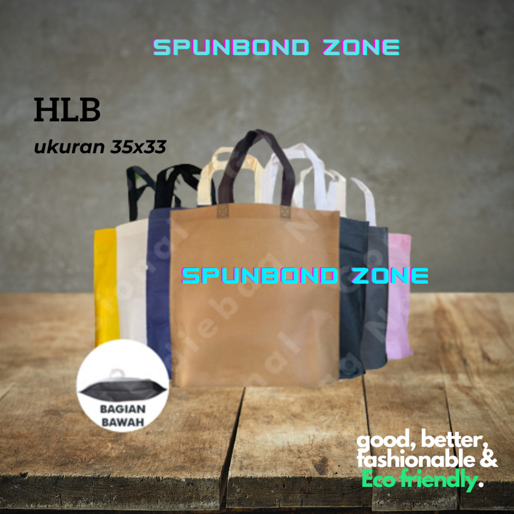 

Tas Spunbond Goodybag Laken Model Tali Ukuran 35X33 CM Tebal 70GR Polos