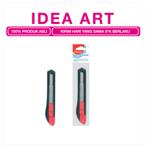 

Cutter MAPED 18 mm Original 018211 Cutter Besar Kemasan Hanging Harga Satuan