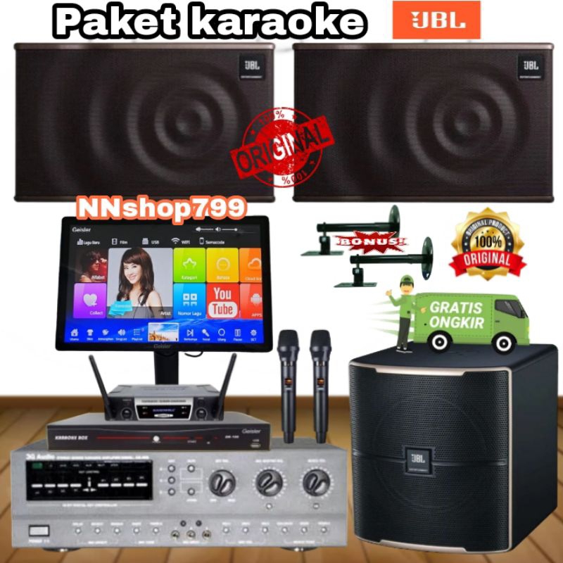 Paket Karaoke JBL MK10 + Amplifier 3G Audio/Profesional Sound System Karaoke Original