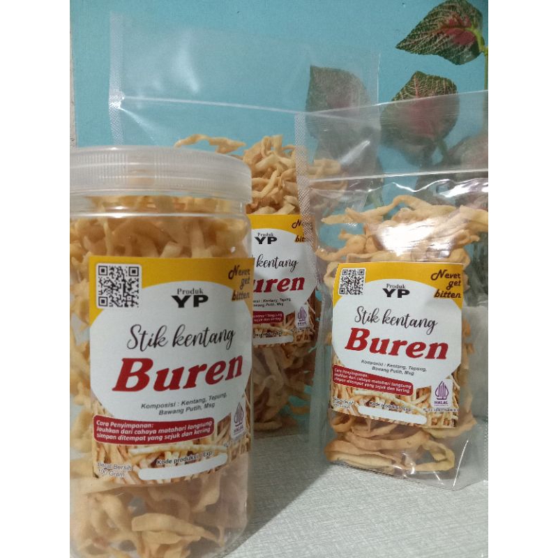 

STIK KENTANG BUREN renya dan guri (250gran )