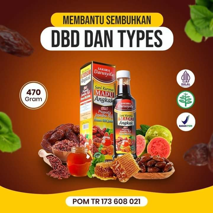 

Sari Kurma Madu Angkak Darusyifa Plus Propolis 470gr