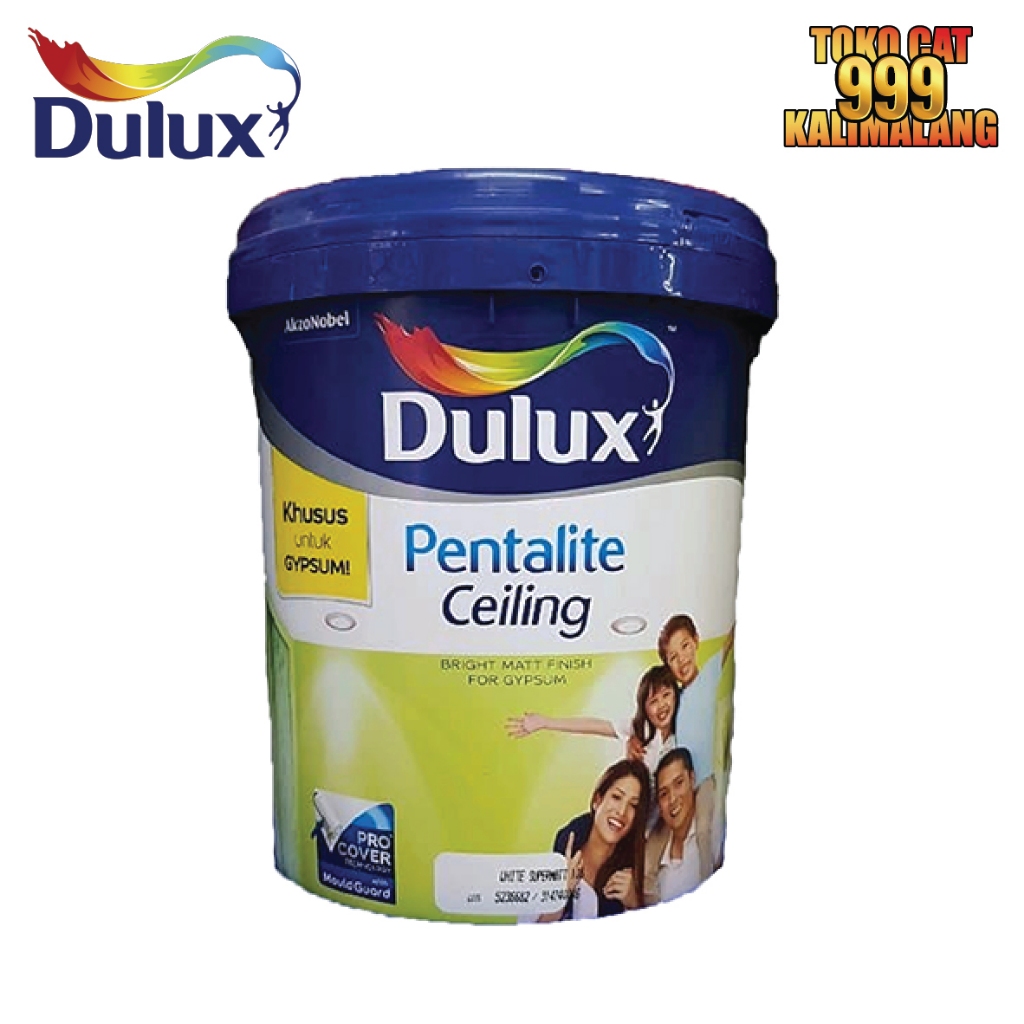 Cat Plafon Rumah Interior Gypsum Dulux Pentalite Ceiling Putih 25 Kg