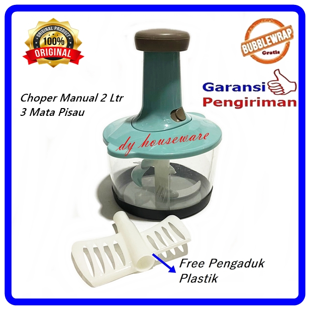 Blender Daging Manual Chopper Capsul Tekan Penggiling Daging Manual