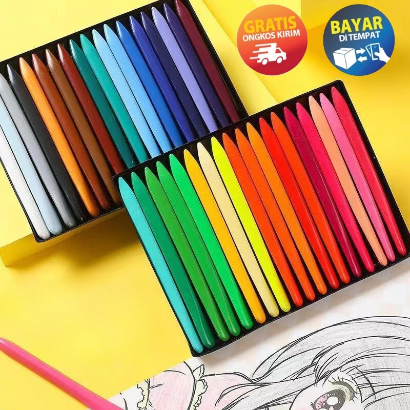 

GOKIDO - KP152 KRAYON ANAK KRAYON MURAH KRAYON IMPOR KRAYON WARNA CRAYON LAB NON TOXIC CRAYON TRIANGULAR CRAYON LAB TRIANGLE CRAYON HIGH QUALITY