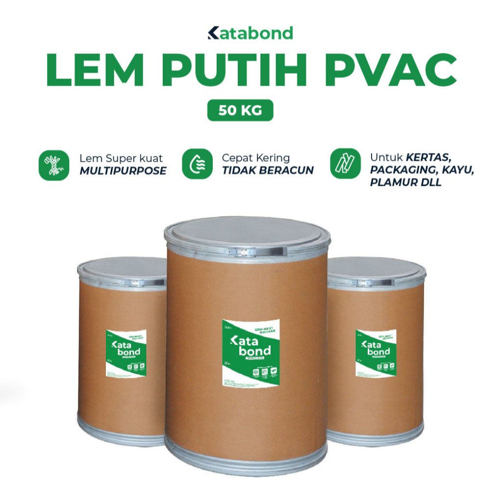 

Lem Putih, Lem Kayu Katabond 8850 PVAC 50 KG